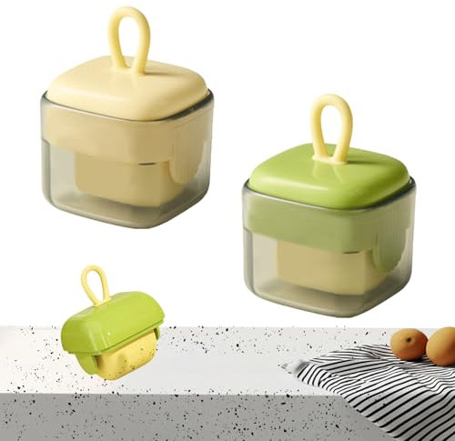 ARTGUTS 2 Stück Fusselrolle Wiederverwendbar,Washable Gel Lint Roller Ball,Tragbarer Tierhaarroller, Waschbarer Praktisches Portable Lint Roller,Haarentfernungsgeräte für Hause und Reisen