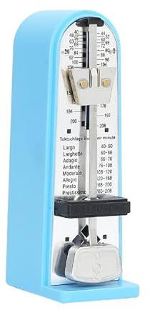ZYIHNIRB Mechanisches Metronom mit Präziser Taktvorgabe, Professionelles Metronom für Ukulele, Schlagzeug Und Gitarre, Blau