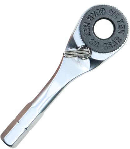 Mini cricchetto - 6,35 cm di altezza | Riparazione Werkzeug | Ratsche Schraubenzieher Für Spielzeug Möbel Auto Haushalt Werkstatt & Kompakt Handlich Vielseitig
