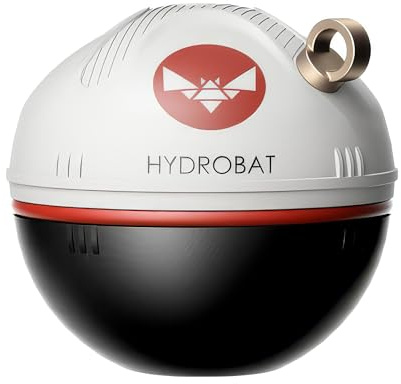 Rippton Hydrobat Castable Sonar Fish Finder, Wireless Fishing Sonar Fishfinder with GPS Mapping, APP Control, Depth Tracking, Portable Fish Finder for Shore and Boat Fishing