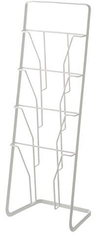 Yamazaki 6512 Zeitschriftenständer, Stahl, Weiß, One Size