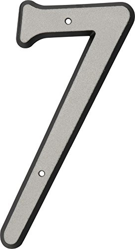 HIllman 841610 4-Inch Nail-On Reflective Plastic House Number 7