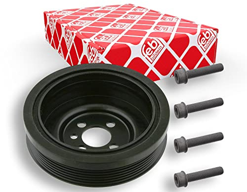 febi bilstein 33654 Riemenscheibe (entkoppelt) für Kurbelwelle, mit | Kompatibel mit: AUDI A4 B6, A4 B6 Avant, SEAT INCA, LEON, TOLEDO II, VW BORA I, BORA Variant, CADDY II Großraumlimousine