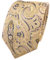 TigerTie Designer Krawatte in gelb gold beige sandgelb anthrazit Paisley - Schlips Binder