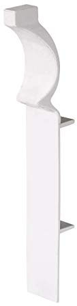 Truly PVC Supplies Plinthe en PVC à angle intérieur 90° Assemblage facile Blanc effet satiné Aucun entretien Finition bois réaliste White Satin