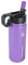 Thermoflask Doppelwandige, vakuumisolierte Edelstahl-Wasserflasche mit Ausgießer und Strohhalm-Deckel, Pflaume