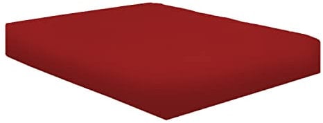 NIYS Luxury Bedding 100% Egyptian Cotton 40CM/16 Extra Deep Fitted Sheets (Red, Super King)
