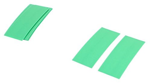 sourcingmap 10pcs 72mm x 18.5mm PVC Heat Shrink Tubing Green for 1 x 18650 Battery