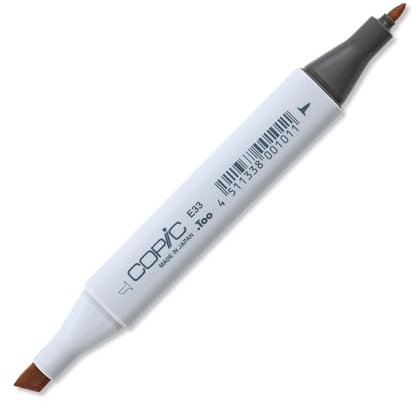 COPIC Classic Marker Typ E - 33, Sand, professioneller Layoutmarker, mit einer breiten und einer feinen Spitze