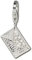 SilberDream Charm 925 Echt Silber Anhänger weiß Briefumschlag Zirkonia FC3094W Silber Charmsschmuckanhänger