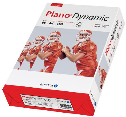 Papyrus 88027684 Multifunktionspapier PlanoDynamic 80 g/m², A4, 4-fach gelocht 500 Blatt weiß