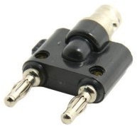 ChenYang - Adaptateur RF Prise BNC femelle vers 2 fiches banane