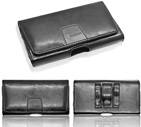 iPhone XR and iPhone 11 Leather Holster Hand Made Belt Pouch Magnet Case 2 Loops 1 Clip