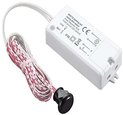 Maclean MCE 135 Sensore di Movimento a Infrarossi per Porte Rileva il Movimento della porta Accensione automatico della Luce