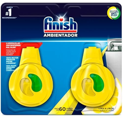 Finish Ambientador para Lavavajillas Duplo Limón, Multicolor, ÚNICO