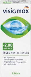 VISIOMAX Tageslinse -2,00, 1 x 8 St Medizinprodukt