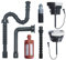 AUMEL Kit Tubo Flessibile della Linea di impulso del Filtro del Tappo dell'olio combustibile per Stihl MS260 026 MS 260 1121 358 7700 Parte della Motosega