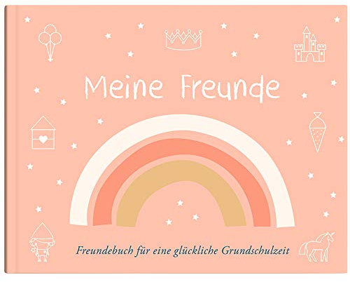 SONNTAGSKINDER Freundebuch - Freundschaftsbuch für Einschulung & Grundschule - Erinnerungsalbum für Mädchen & Jungen - Kinderfreundebuch