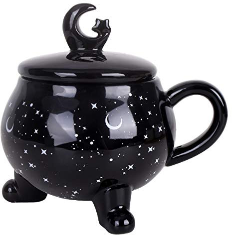 Vencer 14 oz The Nightmare Before X-mas,Cute Mugs Gift for Women ,Summer Night Star Novelty Mug,Decor Mug Halloween Ceramics Coffee Mug,Halloween Witchy Mugs,Tea Cup,Novelty Mug With Lid,DE-VCM-017