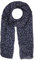 Zwillingsherz Seiden-Tuch im Blümchen Design - Hochwertiger Schal für Damen Mädchen - Halstuch - Umschlagstuch – Pashmina - Loop - weicher Schlauchschal für Frühjahr Sommer Herbst Winter - navy