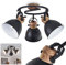 Deckenlampe Banjul, Deckenleuchte im Industrial- Style aus Metall schwarz/braun, 3 x E27-Fassung, Ø Schirm 15 cm, Höhe 28 cm, dreh-/schwenkbar, 3-flammig, ohne Leuchtmittel