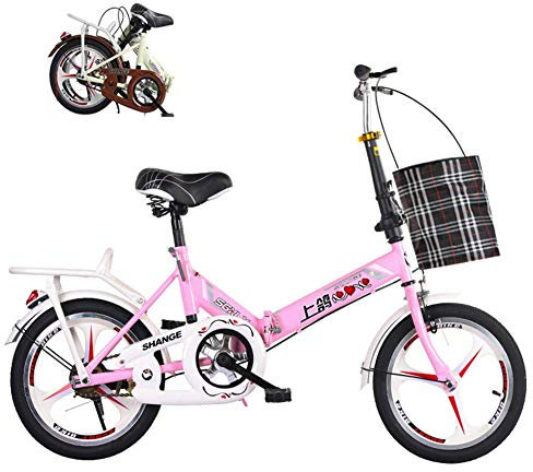 DRAGDS 20Inch Faltrad,Studentendoppelscheibenbremse Kleine Ultra-Light Tragbare Bicyclen,Verschleißfeste Anti-Skid-Reifen Für Erwachsene Und Studenten,16Inch