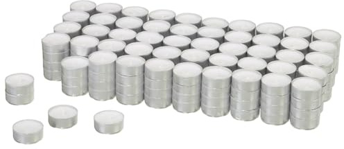 Lumini da tè, 15 x Ø 37 mm, circa 4 ore, 200 pezzi
