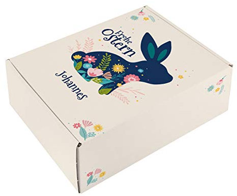 Herz & Heim® Ostergeschenk Verpackung mit Personalisierung Frohe Ostern