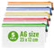 5 Pack A6 Plastic Zip Wallets 23x12 cm - Document Wallets Zipper Bags Plastic Zip Wallets Small Zip Pouch School Home Office Zip Storage Bag for Receipt Bills Cosmetics Stationery Travel Accessories