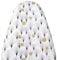 LEEWEITAS Housse de planche à repasser extra large avec dessus 100 % coton et rembourrage épais, facile à installer et résistante aux brûlures (chouette, taille XXL)