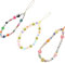 Bead Telefonkette Telefongurte Y2k Stil Bunte Perlen Telefon Charm Smiley Gesicht Böser Blick Yin Yang Liebe Herz Stern Perlen Kawaii Telefon Lanyard Handschlaufe