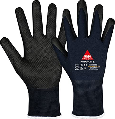 Hase PADUA ICE, Montagehandschuh aus Nylon/Nitrilschaummit Diamond Grip Gr. 7-11, Kat. II, EN 388, OEKO-TEX 8 50 Paar