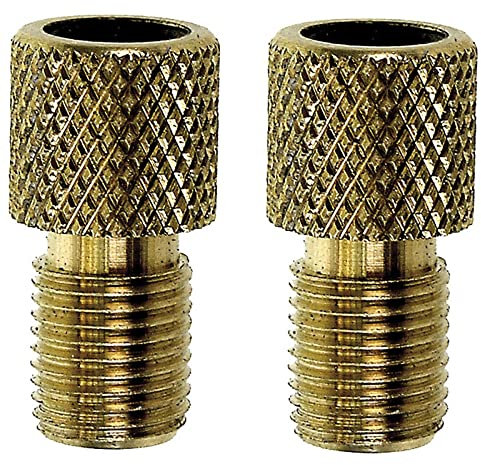cyclingcolors 2X raccord de Pompe vélo Embout Valve Presta et Dunlop vers Schrader Chambre à air connecteur Adaptateur Pneu compresseur