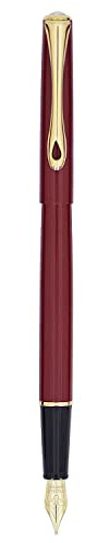 DIPLOMAT Füllhalter Traveller Dark red vergoldet, Stärke M