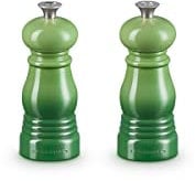 Le Creuset Set de Mini Molinillos de Sal y Pimienta, Plástico ABS, Mecanismo de Cerámica, Anticorrosión, Bamboo, 44900114080000