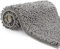Tappeto Bagno in Microfibra, Tappeto Pelo Lungo 50x80 cm, Tappetini per WC, Morbido, Antiscivolo, Grigio