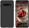 DUEDUE Coque pour Samsung S10, Matériau en Silicone Douce Coque de Téléphone Antichoc, Rigide Solide Etui pour Samsung Galaxy S10 Durable Flexible Doublure Micro Fibre à l'intérieur, Noir