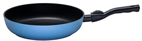 Kelomat, 3529-328, Hochraum-Bratpfanne, BLUE CLICK, 28 cm Durchmesser, rund, ThermoStabilboden, abnehmbarer Griff, Qualitäts-Antihaft-Versiegelung, LBH 49 x 28.8 x 8.5 cm, 1,48kg