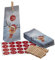 Adventskalender Rentier Ole DIY 72tlg. Bastelset │ 10x20x6cm Papiertüten Zahlensticker Schnur Klammern │ Weihnachten Adventszeit Kalender (1 x Adventskalender Rentier)