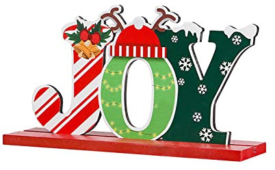 MRXFN Auto-Dekoration Und Ornamente Weihnachtsfeier Dekoration Holz Farbe Buchstaben Ornamente Party Dekoration Die Self Made Man Statue (Color : XS, Size : Taille Unique)