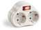 Perfect, presa multipla con interruttore on/off, 2 prese Schuko, 16A / 250V AC, 3500 watt, bianco