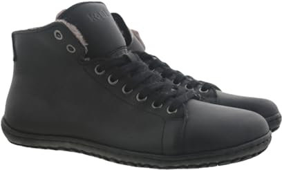 KOEL Damen Barfuss Stiefeletten Ivone High top Sneaker Schwarz, Schuhgröße:EUR 36