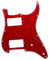 SHENGSUI Red Pearl HH Strat Pickguard Platte mit Schrauben für amerikanische/mexikanische Fender Standard Stratocaster