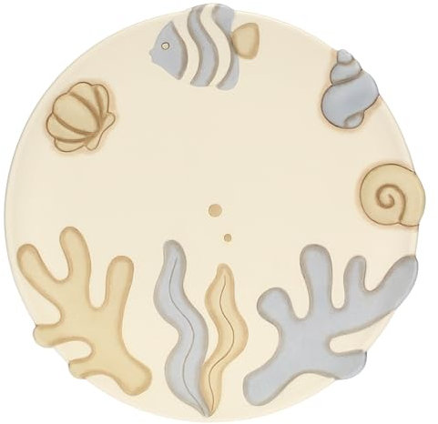 THUN, Centrotavola in Ceramica Decorata a Mano, Casa e Cucina, Linea Mare da Amare, Ø 30 cm, Spessore 3.2 cm