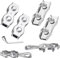 Serre Cable Acier Duplex Clips M8 4pcs Serre Cable Inox 8mm Pour Les Chantiers de Construction et Les Navires corde à linge (M8)