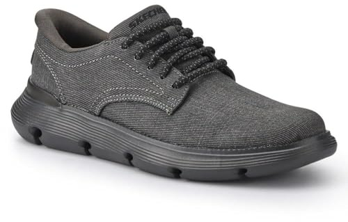 Skechers Men's Garza-Clive Sneaker, Black, 9.5 UK