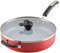 Farberware Disney Bon Voyage Sauteuse antiadhésive en céramique avec couvercle et poignée d'assistance, 4,5 L, rouge