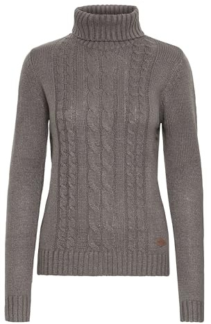 OXMO OXCathy Damen Rollkragenpullover Pullover Grobstrick