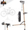 Arebos Fahrrad-Montageständer aus Aluminium – Profi Reparaturständer für E-Bike, Mountainbike & Fahrrad, 360° drehbar, mit Tasche und Schnellspannvorrichtung Champagner