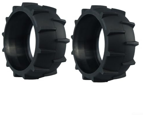 Hasaller Rasenmäherroboter, Anti-Riemenscheibe, 110 x 40 mm, Mähroboter, Gummiräder, rutschfeste Reifen, Rasenpflege-Zubehör, Anti-Riemenscheibe für Dreame A1 Roboter (2 Stück)